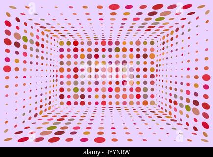 Abstract background from circles of different size, color Stock Vector