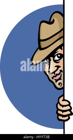 Spy. Vector Illustration. Stock Vector