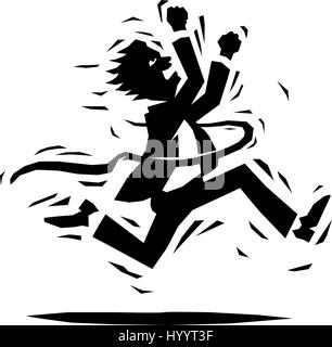 Business Race. Vector Illustration. Stock Vector