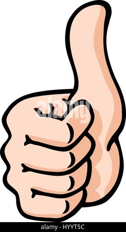 Thumbs Up. Approval. Vector Illustration. Stock Vector