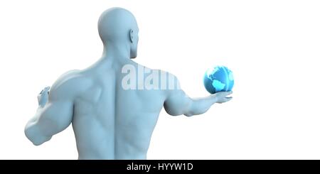 Global Research and Development in Science as a Technology Concept Stock Photo