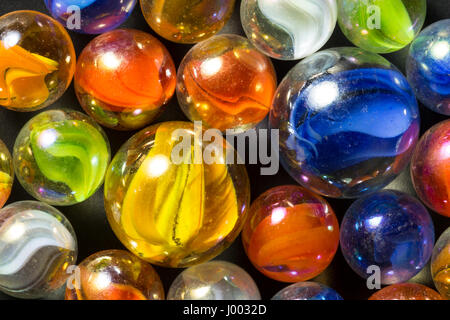 Colorful Ribbon Marbles Stock Photo