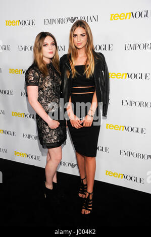 Jamison Belushi (l) and Talita von Furstenberg attends the Teen Vogue Young Hollywood Issue Party on October 2nd, 2015 in Beverly Hills, California. Stock Photo