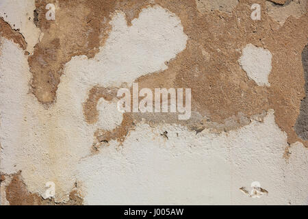 Painted wall background with paint partly faded Stock Photo