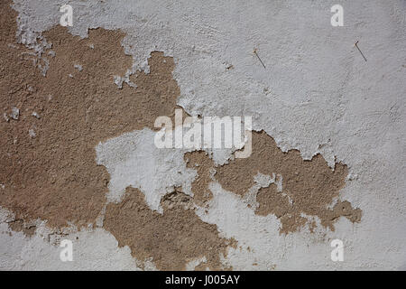 Painted wall background with paint partly faded Stock Photo