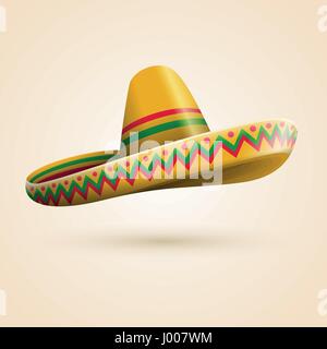 Cinco de Mayo hat. Vector illustration. Stock Vector