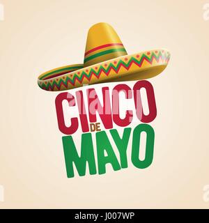 Cinco de Mayo holiday poster design. Vector illustration. Stock Vector