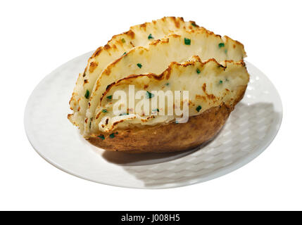 Twice Baked Potato Stock Photo