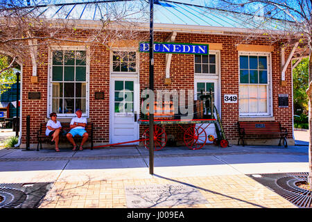 The Dunedin Historical Museum in downtown Dunedin, Florida Stock Photo