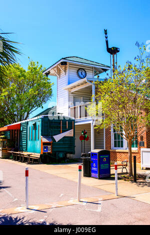 The Dunedin Historical Museum in downtown Dunedin, Florida Stock Photo