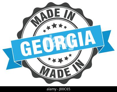 made in Georgia round seal Stock Vector