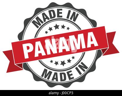 made in Panama round seal Stock Vector
