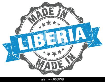 made in Liberia blue grunge round stamp Stock Vector Image & Art - Alamy