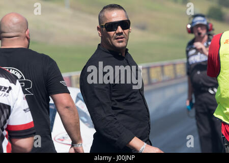 Sydney, Australia - 8th April 2017: Owner of the Queen Street Group / Customs Mohamed Ibrahim  seen at the 2017 Sydney Jamboree Drag Racing event which took place at the Sydney Dragway. Photos show Mohamed Ibrahim. Credit: Triangular Pics / Alamy Live News Stock Photo