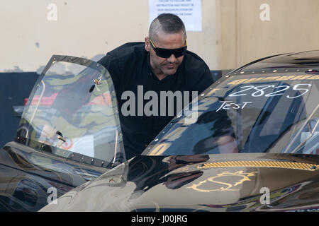 Sydney, Australia - 8th April 2017: Owner of the Queen Street Group / Customs Mohamed Ibrahim  seen at the 2017 Sydney Jamboree Drag Racing event which took place at the Sydney Dragway. Photos show Mohamed Ibrahim. Credit: Triangular Pics / Alamy Live News Stock Photo