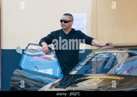 Sydney, Australia - 8th April 2017: Owner of the Queen Street Group / Customs Mohamed Ibrahim  seen at the 2017 Sydney Jamboree Drag Racing event which took place at the Sydney Dragway. Photos show Mohamed Ibrahim. Credit: Triangular Pics / Alamy Live News Stock Photo