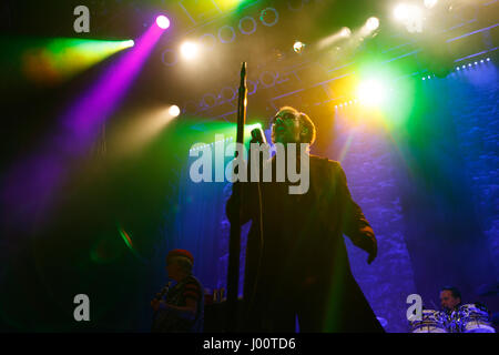 San Diego, California. April 7, 2017. Dave Vanian performs with The Damned. Originally formed in 1976 in London, The Damned is on their 40th anniversary tour. Stock Photo