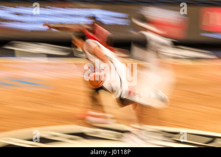 New York, United States. 08th Apr, 2017. NEW YORK, USA - APRIL 8: Chicago Bulls against Brooklyn Nets during the game at Barclays Center in Brooklyn, New York on April 8, 2017 (Photo: William Volcov Brazil Photo Press) Credit: Brazil Photo Press/Alamy Live News Stock Photo