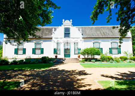 Boschendal is one of the oldest wine estates in South Africa and is located between Franschhoek and Stellenbosch in South Afric Stock Photo