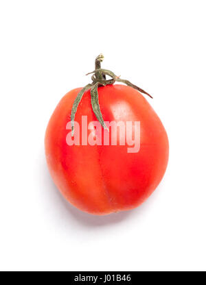 Cherry plump tomato isolated on white background Stock Photo