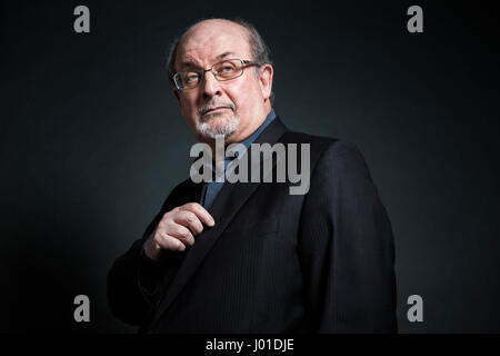 Portrait of (Ahmed) Salman Rushdie (thanks to Hotel Park Hyatt Paris-Vendome) 11/09/2016 ©Philippe MATSAS/Opale Stock Photo