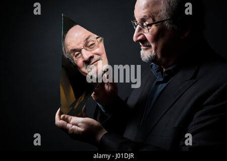 Portrait of (Ahmed) Salman Rushdie (thanks to Hotel Park Hyatt Paris-Vendome) 11/09/2016 ©Philippe MATSAS/Opale Stock Photo