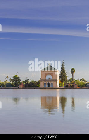 The Menara Pavilion in Marrakesh (Morocco) Stock Photo