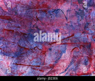 Watercolor background for textures. Abstract watercolor background. Strokes of paint on the paper. Purple blue color Stock Photo