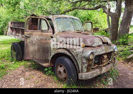 Louisiana, Thibodaux, Laurel Valley sugar plantation museum, antique truck Stock Photo