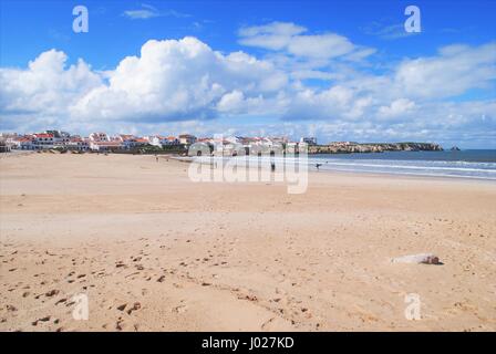 Surfer's lagoon in Peniche, Portugal Stock Photo