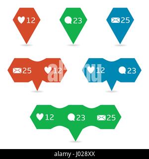 Social network icons Stock Vector
