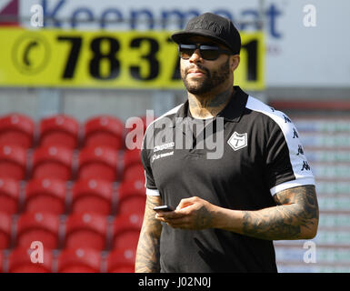 Doncaster, South Yorkshire, UK. 9th April, 2017. Ryan Bailey (New Signing) for Toronto Wolfpack during the Kingstone Press League 1 fixture rugby league fixture at the Keepmoat Stadium, Doncaster, South Yorkshire  Picture by Stephen Gaunt/Alamy Live News Stock Photo