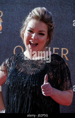 London, UK. 9th April, 2017. Sheridan Smith arrives on the red carpet at the The Olivier Awards 2017 which took place at Royal Albert Hall on 09/04/2017 . Pictured: Sheridan Smith. Credit: Julie Edwards/Alamy Live News Stock Photo