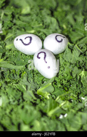 Question mark made of leaves Stock Photo - Alamy