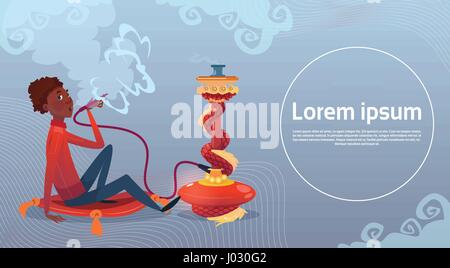 Arab Man Smoke Hookah Cartoon Character Vector Illustration Royalty Free Cliparts Vectors And Stock Illustration Image 85327668
