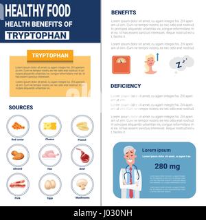 Healthy Food Infographics Products With Vitamins And Minerals, Health Nutrition Lifestyle Concept Stock Vector