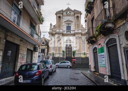 Chiesa Santa Maria dell'Aiuto (Holy Mary of Succour Church) in Catania city on the east side of Sicily Island, Italy Stock Photo