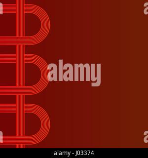 abstract vector background with stripes pattern - red Stock Vector