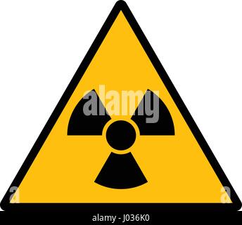 The radiation sign vector design isolated on white background Stock Vector