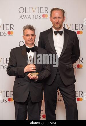 Best new opera, Akhnaten, at the Olivier Awards 2017, held at the Royal Albert Hall in London. Stock Photo