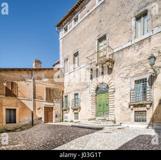 Old palace in Fara in Sabina, rural village in Rieti Province, Latium, Italy Stock Photo