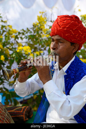 Men playing Shehnai musical instrument, lok utsav, bombay mumbai ...