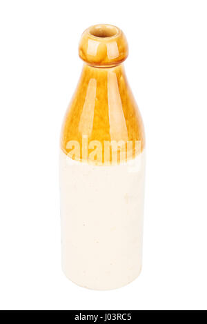 Vintage ceramic bottle isolated on white background Stock Photo - Alamy