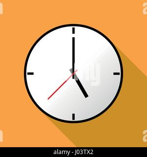 Clock icon, Vector illustration, flat design EPS10 Stock Vector