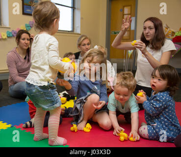 Baby & Toddler sign language class Stock Photo