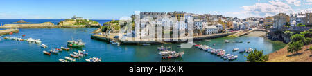 Scenic view of Tapia de Casariego, coastal village in Asturias, northern Spain Stock Photo