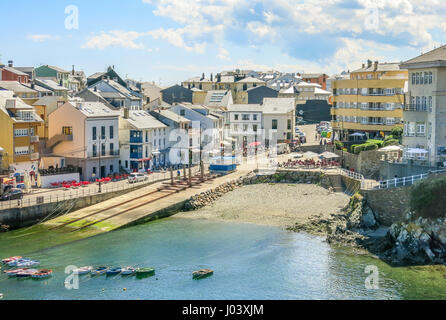 Scenic view of Tapia de Casariego, coastal village in Asturias, northern Spain Stock Photo