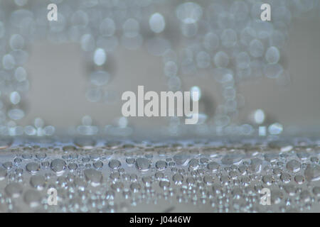 Closeup Bubbles Drops Background Stock Photo