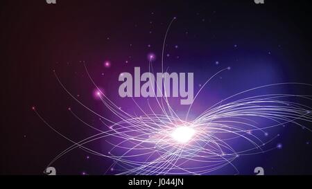 Abstract Background Distant Galaxy - Vector Illustration Stock Vector