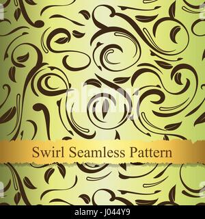 Vector swirl seamless pattern Stock Vector